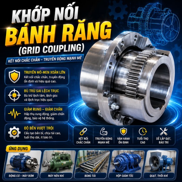 Khớp nối bánh răng (grid coupling)