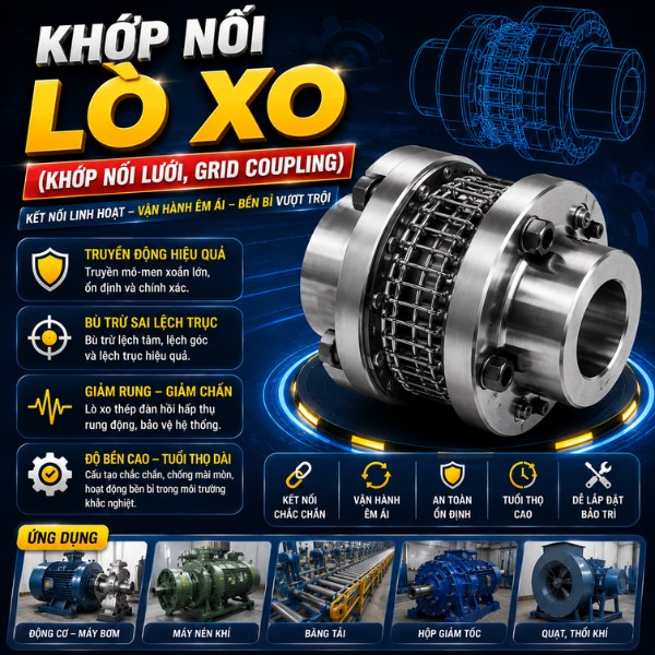 Khớp nối lò xo(khớp nối lưới, grid coupling)
