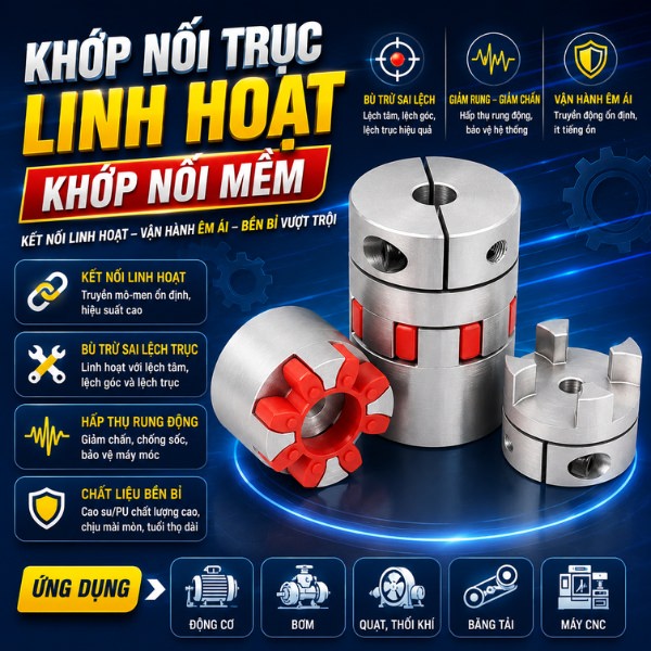 Khớp nối trục linh hoạt/ khớp nối mềm