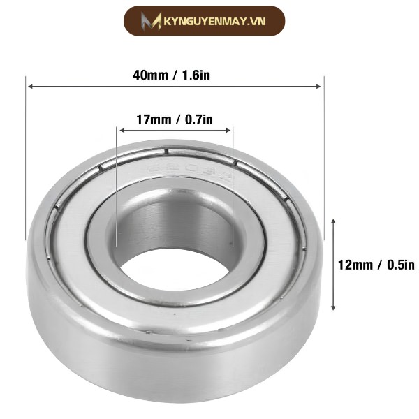 Thông số kỹ thuật của bạc đạn cầu 6203