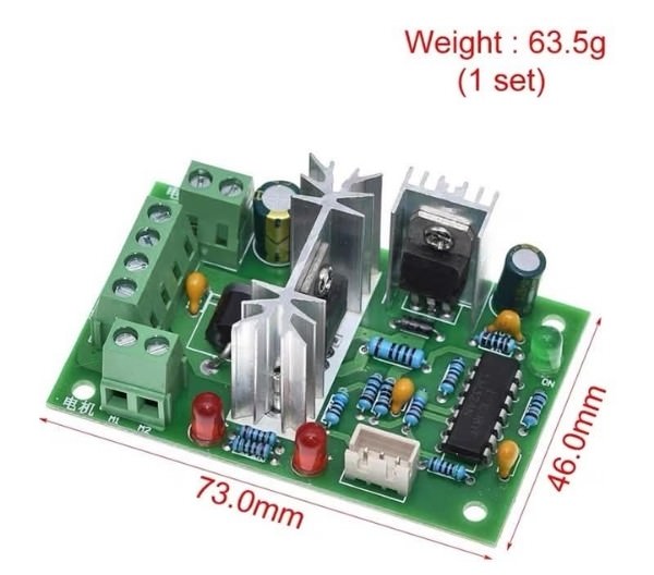 Thông số kỹ thuật mạch điều khiển tốc độ động cơ DC 12V 24V 36V4 8V 20A