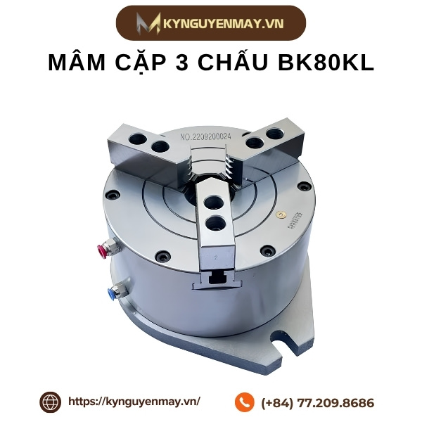 Mâm cặp 3 chấu BK80KL