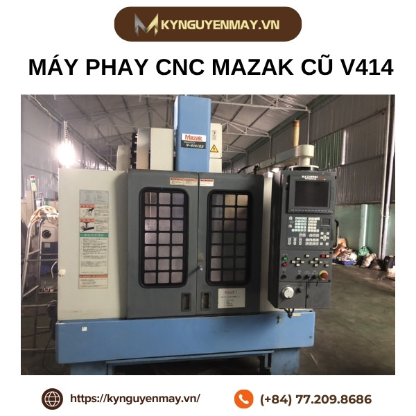  Máy phay CNC Mazak cũ V414