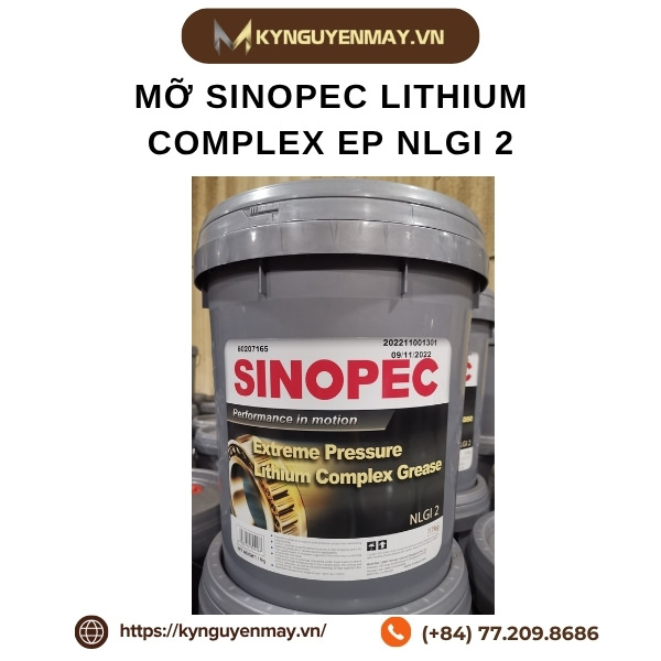 Mỡ SINOPEC lithium complex EP NLGI 2