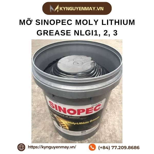 Mỡ SINOPEC moly lithium grease NLGI 1, 2, 3
