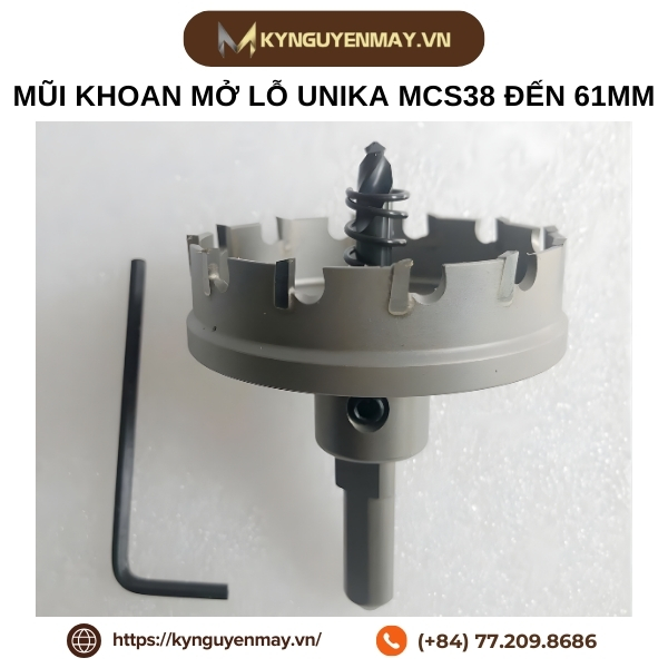 Mũi khoan mở lỗ UNIKA MCS38 đến 61mm