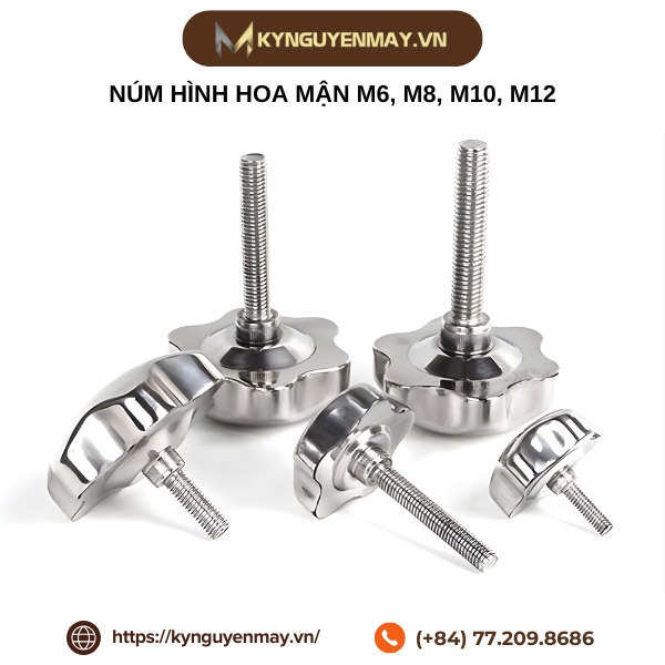 Núm hình hoa mận M6, M8, M10, M12