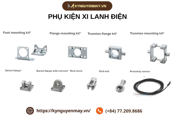 Các phụ kiện xi lanh điện