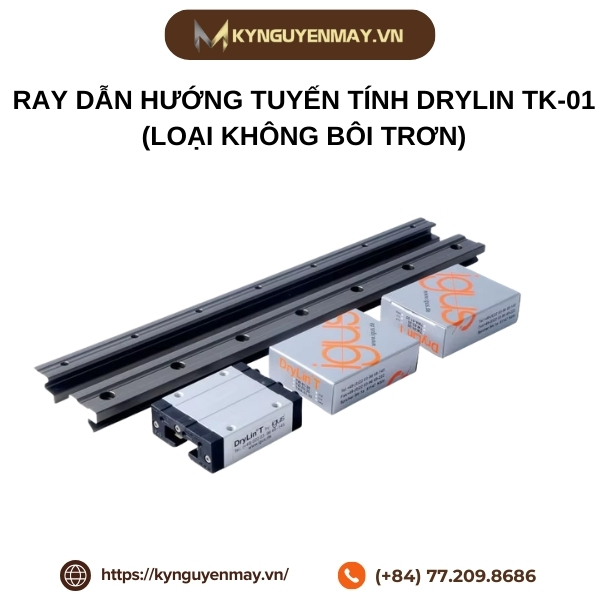 Ray dẫn hướng tuyến tính Drylin TK-01 (Loại không bôi trơn)