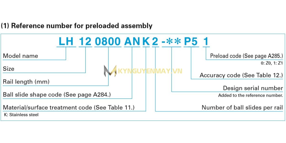 Ray trượt NSK LH