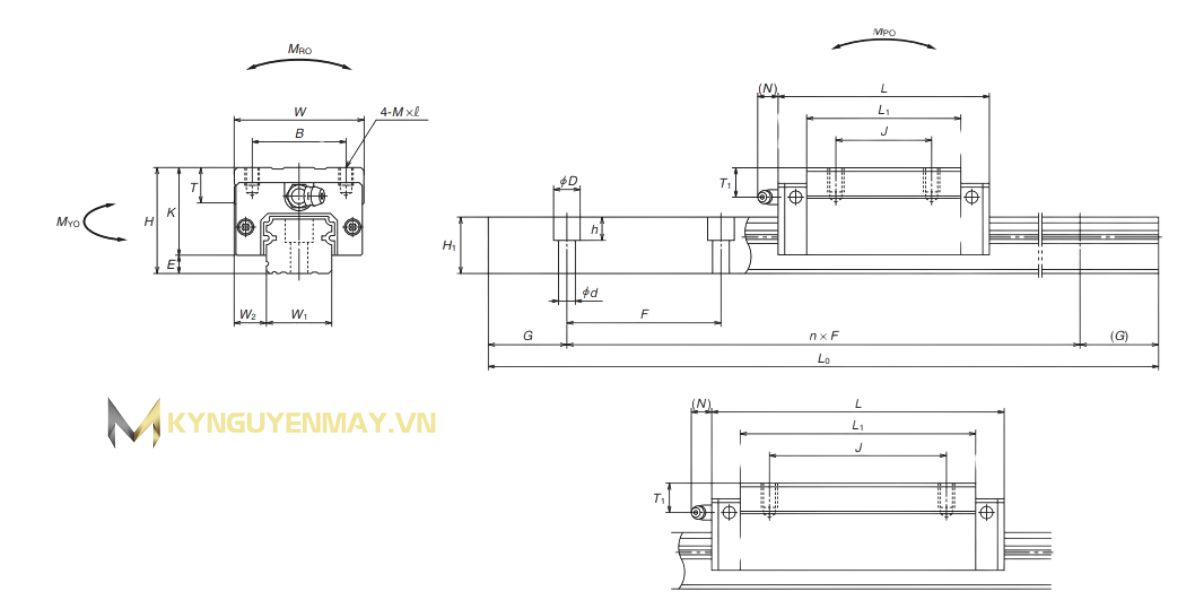 Ray Trượt NSK NH