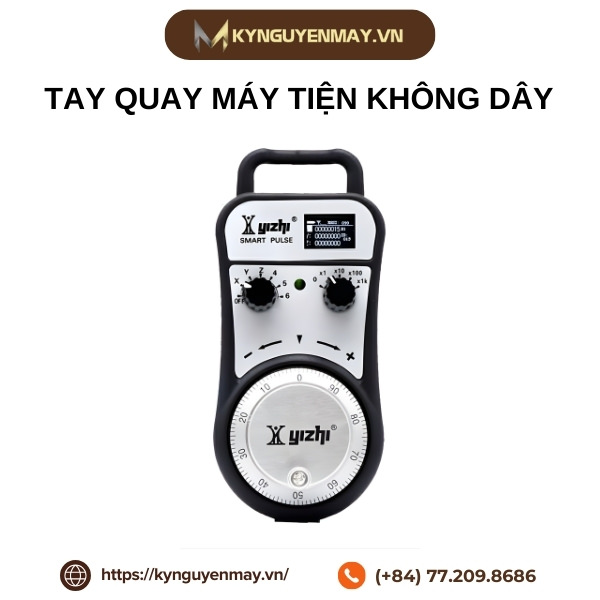Tay quay máy tiện không dây