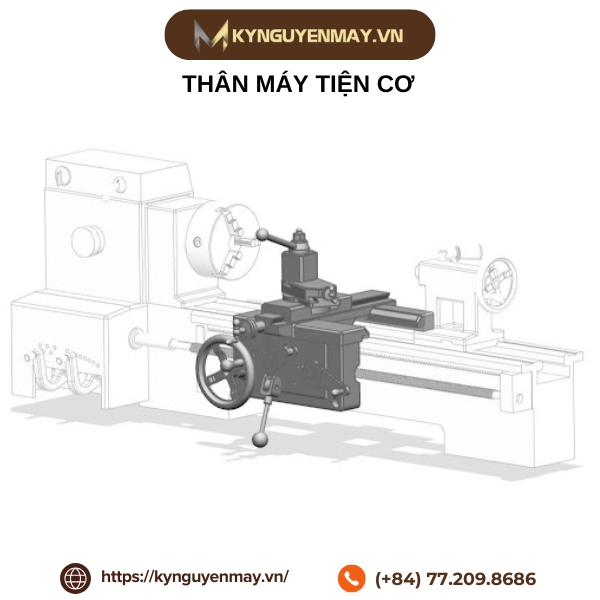 Thân máy tiện cơ
