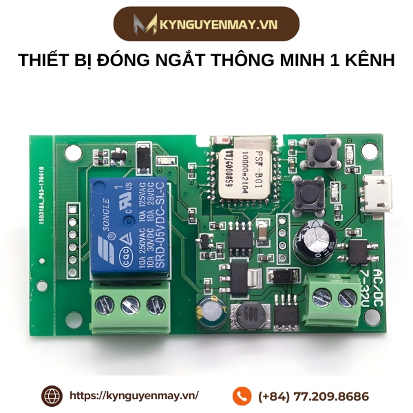 Thiết bị đóng ngắt thông minh 1 kênh