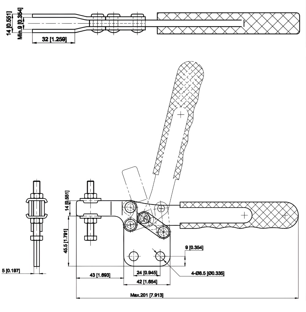 Thông số kỹ thuật kẹp ngang CH-21382