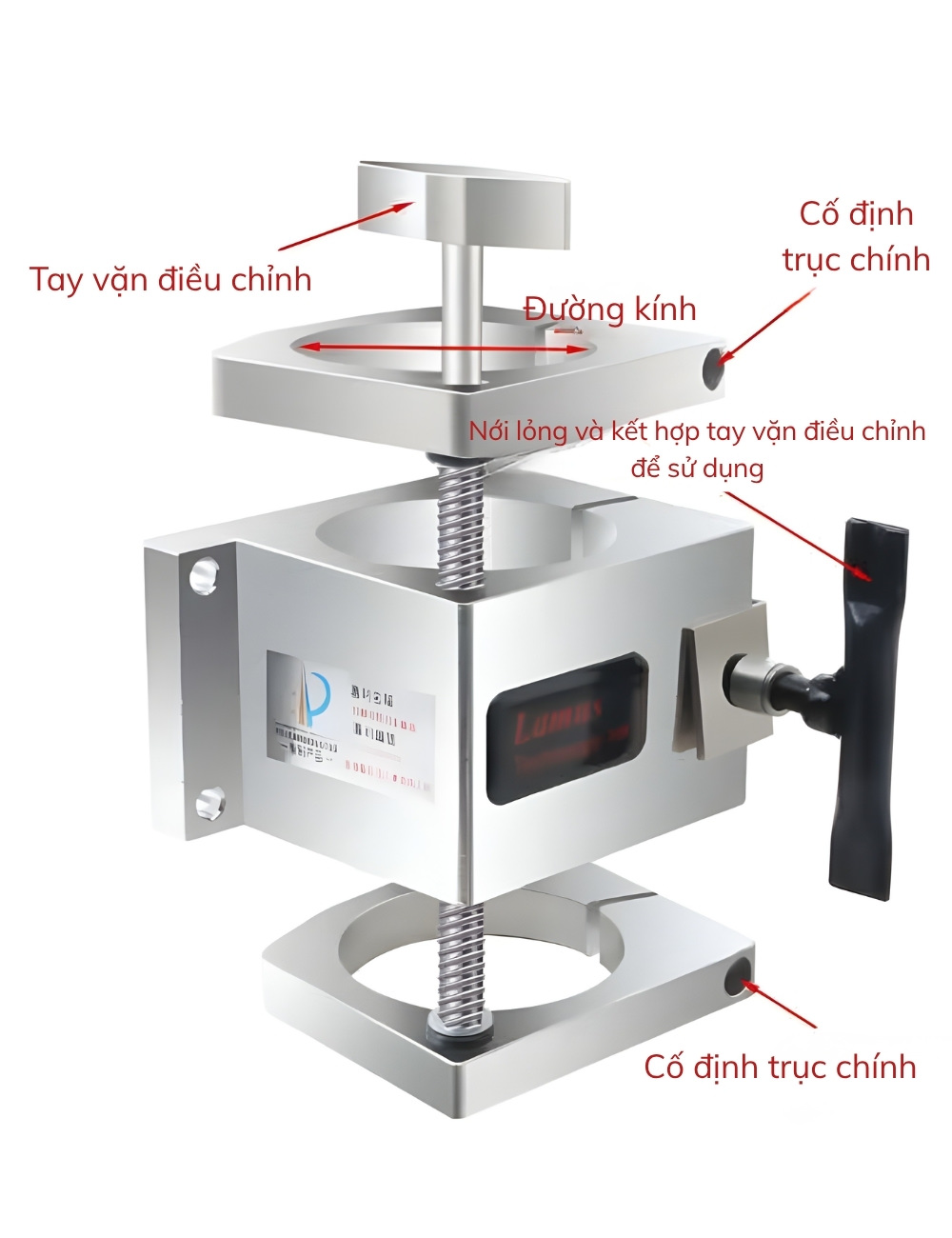 Thông số kỹ thuật gá tùy chỉnh độ cao cho spindle