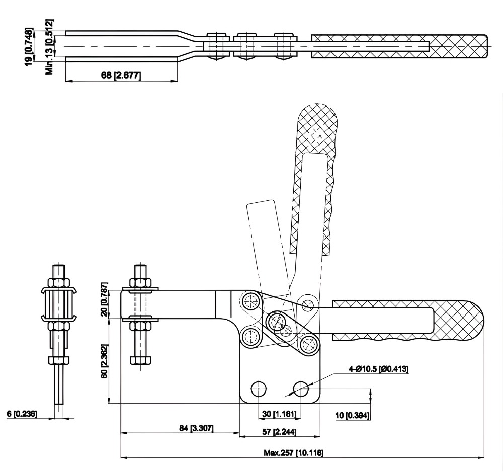 Thông số kỹ thuật kẹp định vị ngang CH-26382