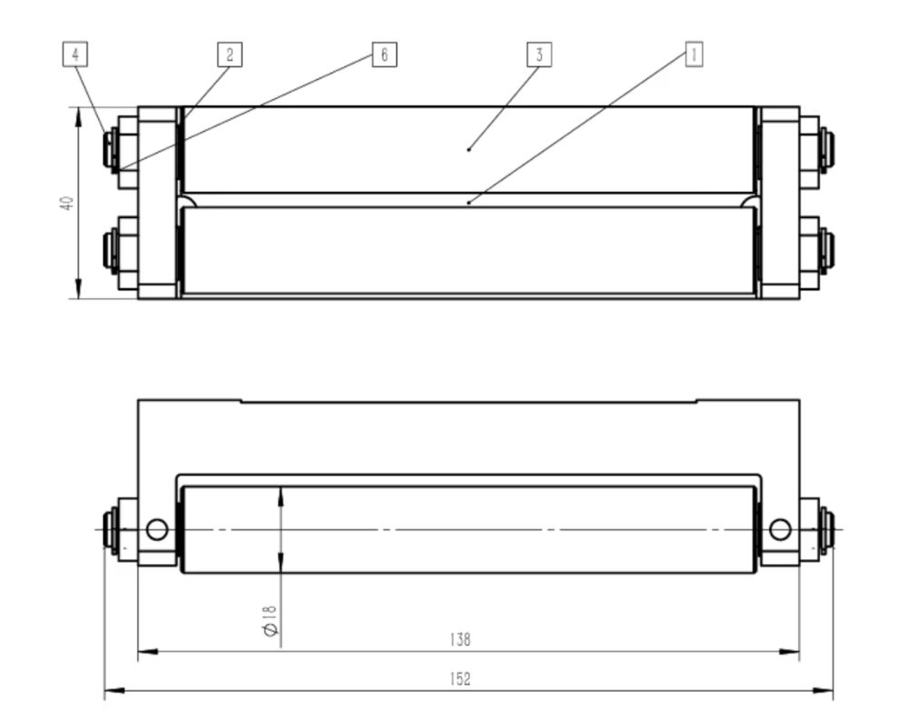 Thông số kỹ thuật khung con lăn F130JFC cho mâm cặp