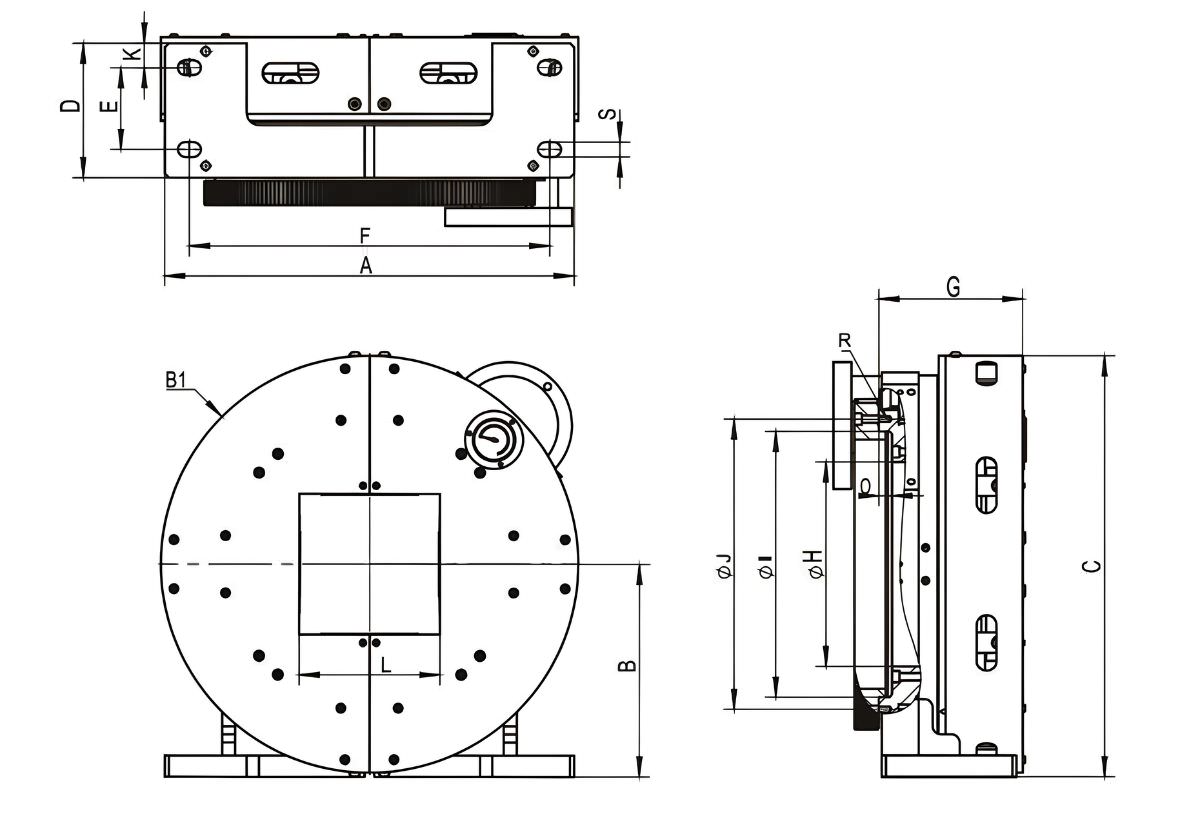 Thông số kỹ thuật mâm cặp F100JF