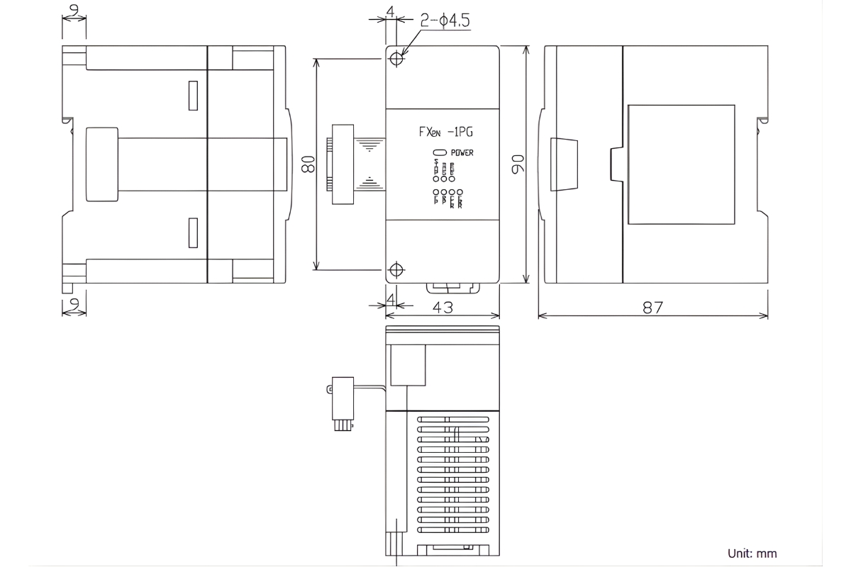 Thông số kỹ thuật module PLC FX2N-1PG-E