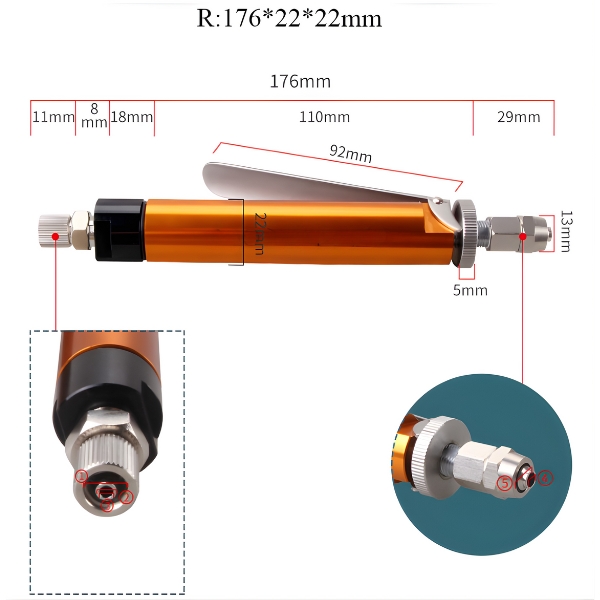 Thông số kỹ thuật súng chia keo silicone MY-330 bằng tay