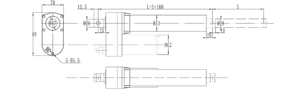 Thông số kỹ thuật của xi lanh điện chống nước