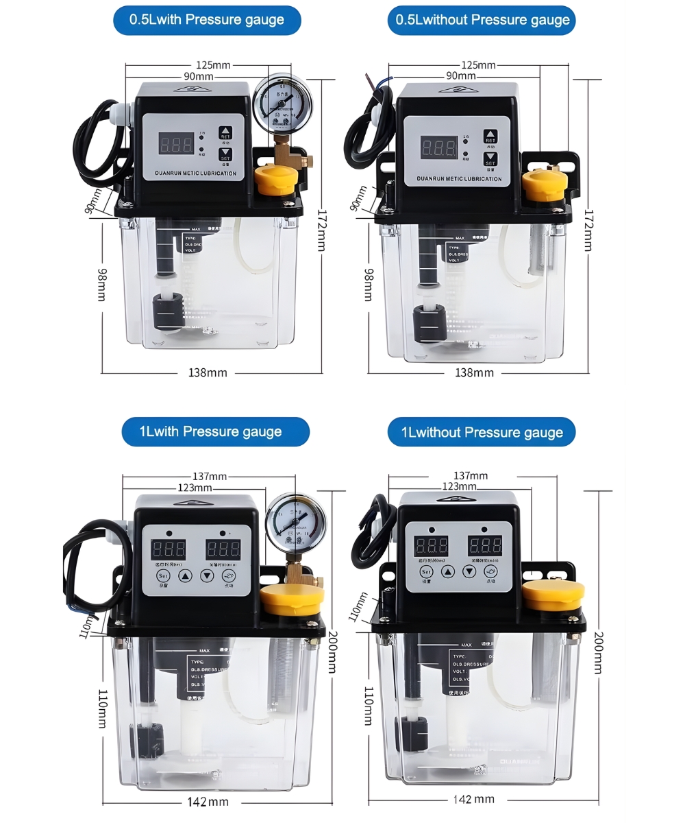 Thông số kỹ thuật bình bơm dầu tự động