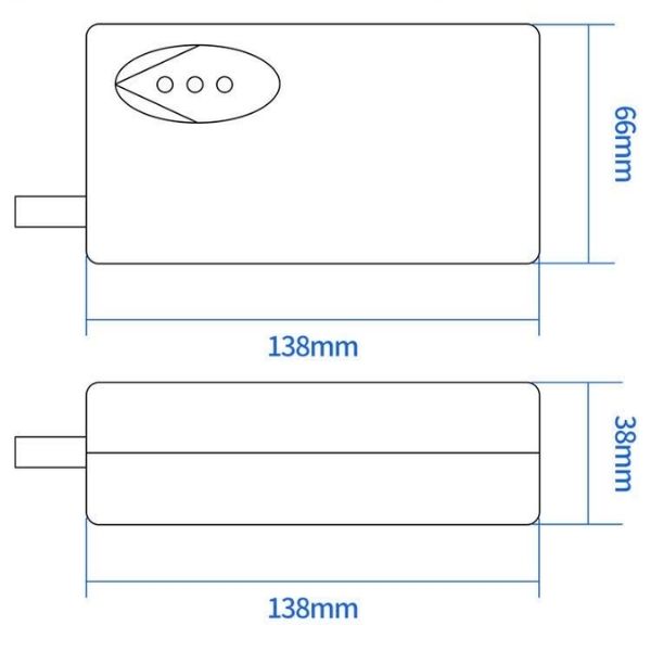 Thông số kỹ thuật điều khiển từ xa 2 xi lanh điện