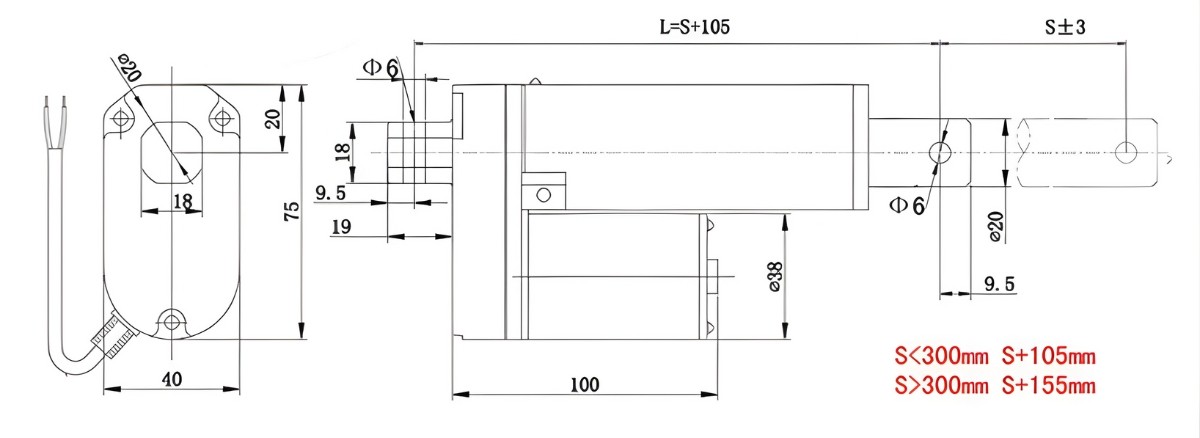 Thông số kỹ thuật xi lanh điện tốc độ nhanh