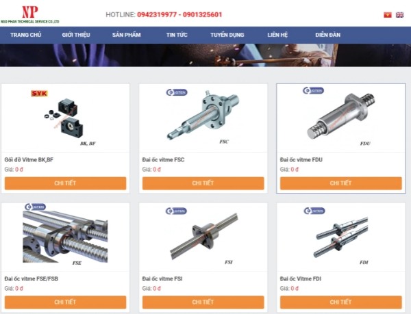 Ngô Phan - Địa chỉ mua trục vitme Thủ Đức