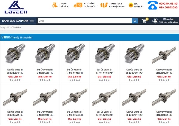 Lotechgroup - Nơi bán vít me đai ốc thành phố Hồ Chí Minh