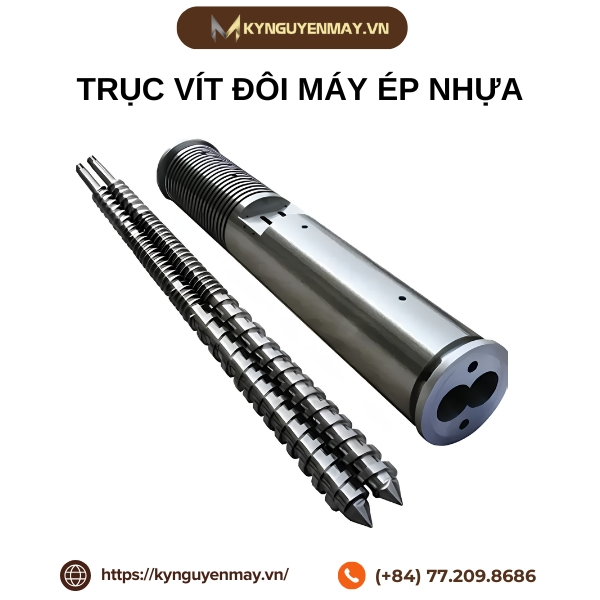 Ảnh trục vít đôi máy ép nhựa