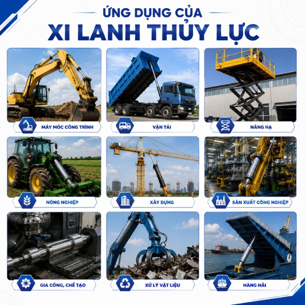Ứng dụng của xi lanh thuỷ lực trong đời sống