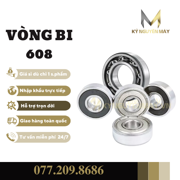 vòng bi 608 (bạc đạn 608)