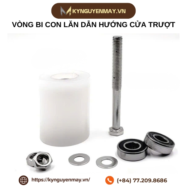 Cấu tạo vòng bi con lăn dẫn hướng cửa trượt