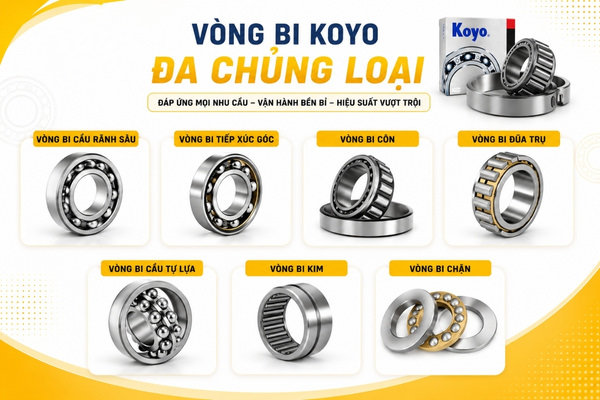Vòng bi KOYO có đa dạng chủng loại
