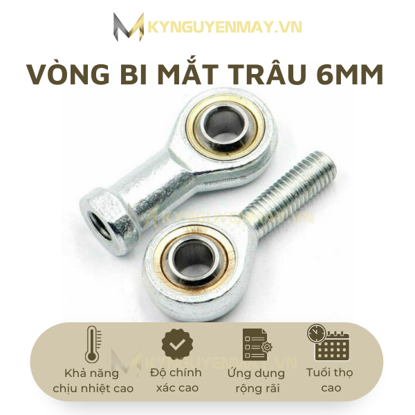 Vòng bi mắt trâu 6mm