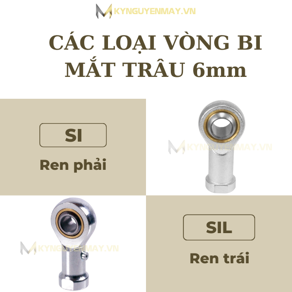 Vòng bi mắt trâu 6mm