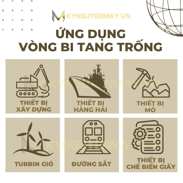 vòng bi tang trống (bạc đạn tang trống - vòng bi chao)