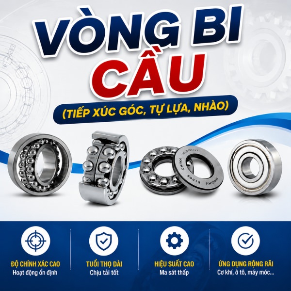 Nhóm vòng bi cầu (Viên bi hình cầu - tiếp xúc điểm)