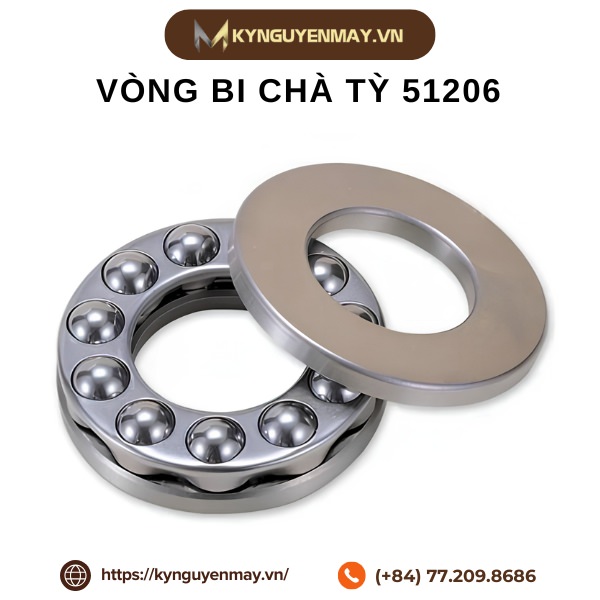 Vòng bi chà tỳ 51206