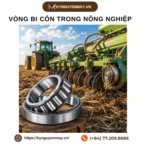 Ảnh vòng bi côn trong nông nghiệp