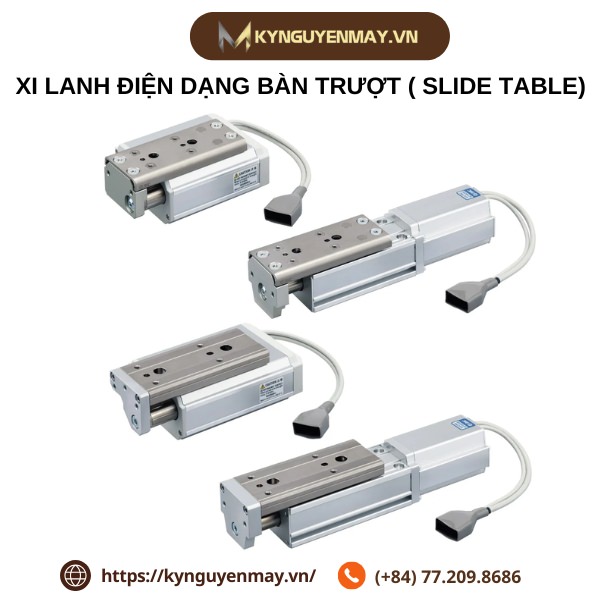 Xi lanh điện dạng bàn trượt ( Slide table)