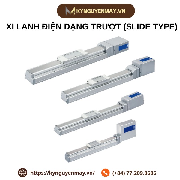 Xi lanh điện dạng trượt (Slide type)