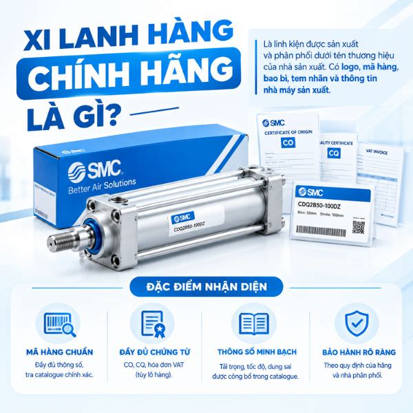Xi lanh hàng chính hãng là gì?