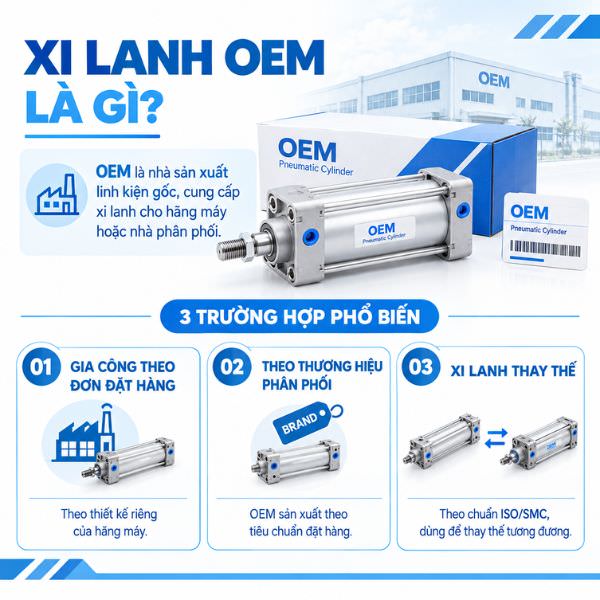 Xi lanh hàng OEM là gì?