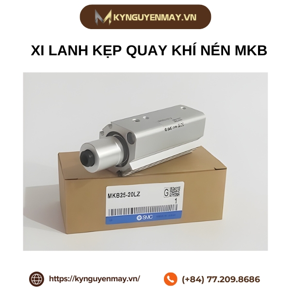 Xi lanh kẹp quay khí nén MKB