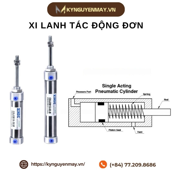 Xi lanh tác động đơn