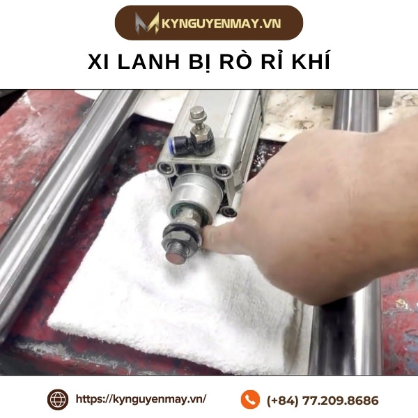Ảnh xi lanh bị rò rỉ khí