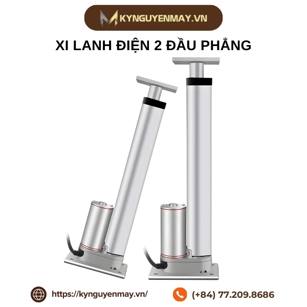Xi lanh điện 2 đầu phẳng